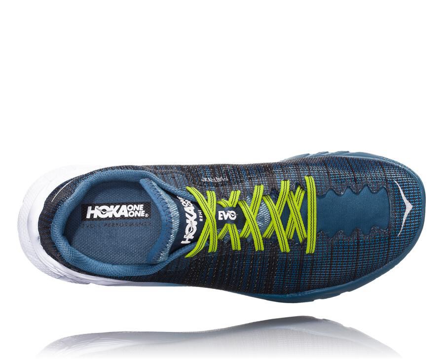 Zapatillas Running Hoka One One Hombre - Evo Rehi - Azul Marino/Blancas - AFS937620